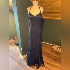 Y2K stunning black and purple formal dress